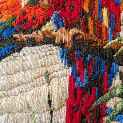 Fiber Art Parrots