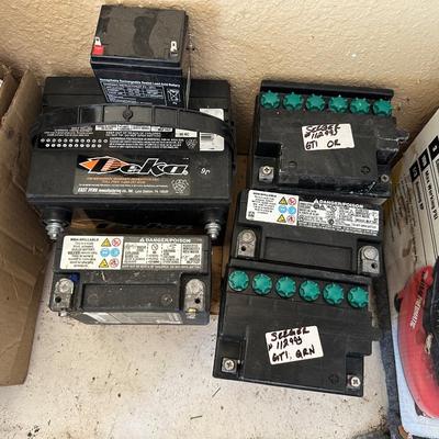 AN ASSORTMENT OF BATTERIES