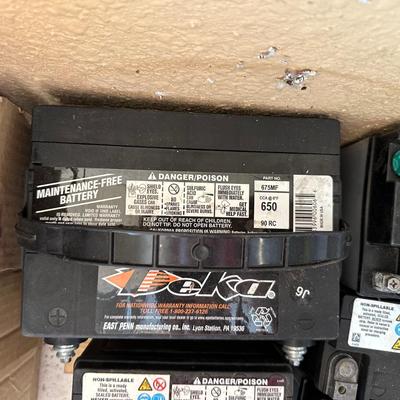 AN ASSORTMENT OF BATTERIES