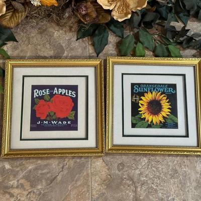 FAUX FLOWERS AND GREENERY PLUS 4 PICTURES
