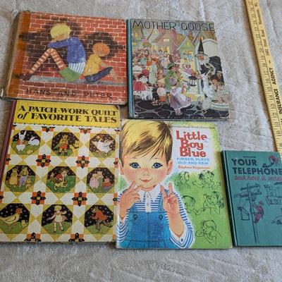 Lot of 5 Vintage Children's Books