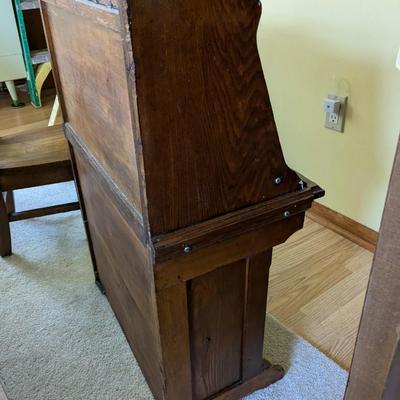 Wonderful Antique Children's Desk & Chair