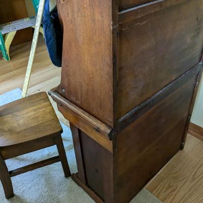 Wonderful Antique Children's Desk & Chair