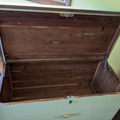 Cavalier Cedar Chest Vintage Mid-Century Painted