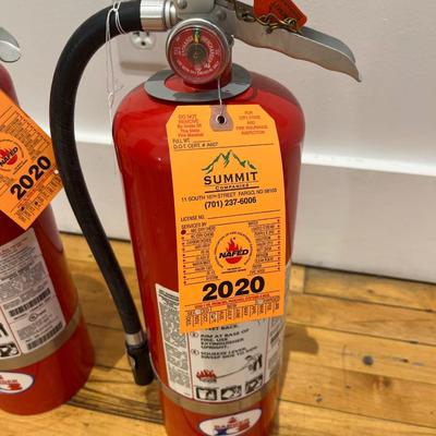 Two fire extinguishers