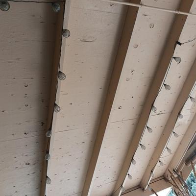 SEVERAL STRINGS OF PATIO LIGHTS