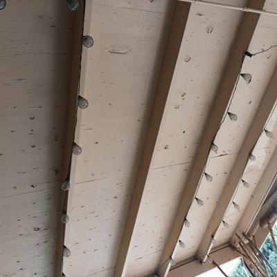 SEVERAL STRINGS OF PATIO LIGHTS
