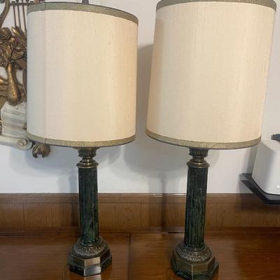 Lamp- green pair