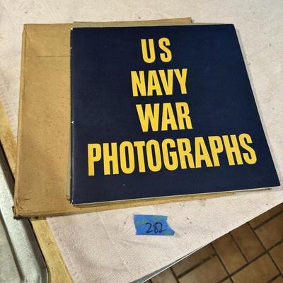 Vintage US NAVY WAR Photographs Book
