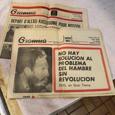 GRAMMA Vintage Cuba Newspapers