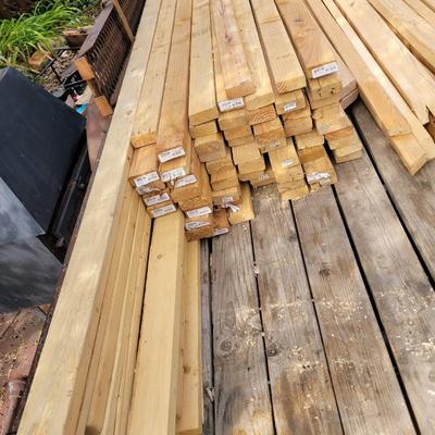 Lot of used lumber