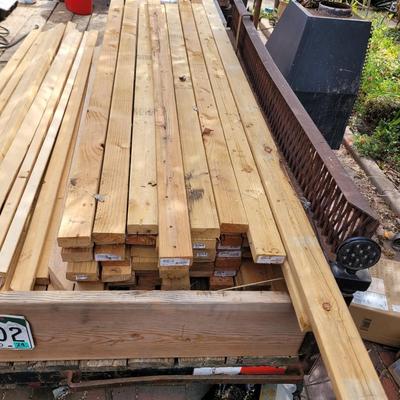 Lot of used lumber