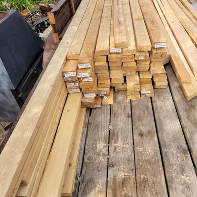 Lot of used lumber