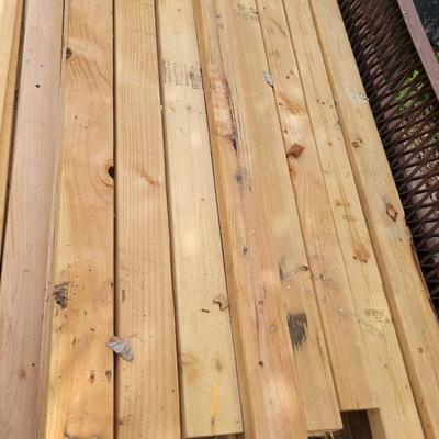 Lot of used lumber