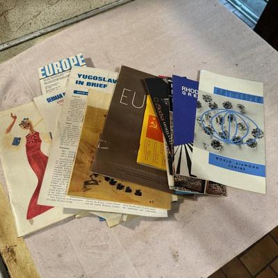 European Travel Flyers Memorabilia