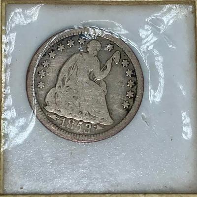 1853 Half Dime With Arrows