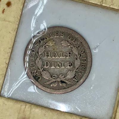 1853 Half Dime With Arrows