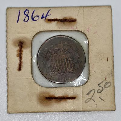 1864 Civil War Era Two-Cent Piece