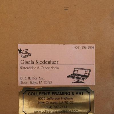 Original Framed & Signed by Gisela Niedenfuer