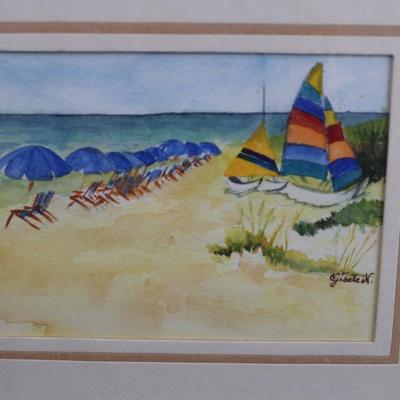 Original Framed & Signed by Gisela Niedenfuer