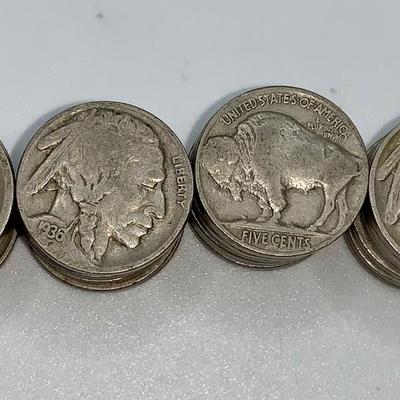 Lot of 40 Unsearched Buffalo Nickels