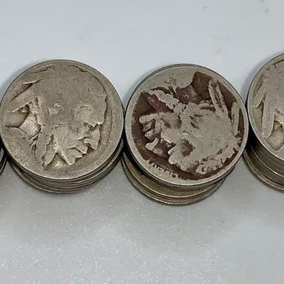 Lot of 40 Unsearched Buffalo Nickels