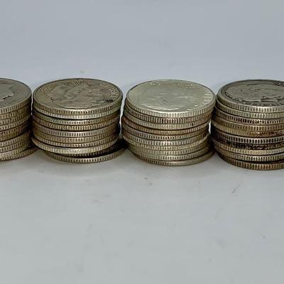 Lot of 40 Unsearched 1946-64 Roosevelt Dimes