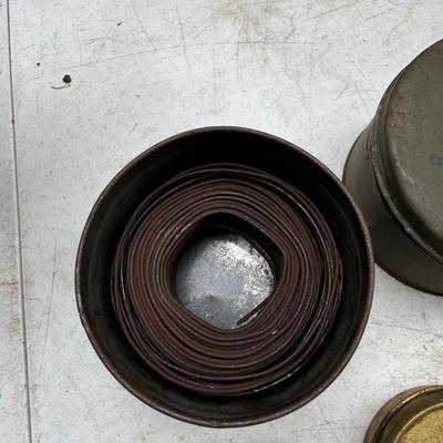 Vintage Metal Cans and Tins