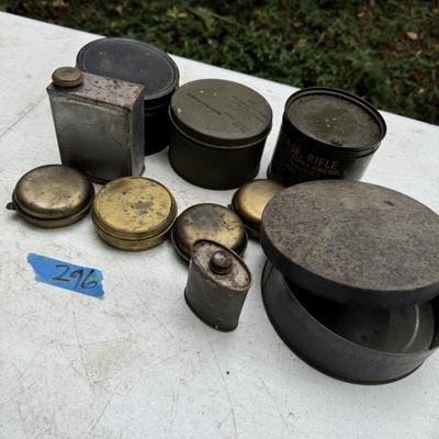 Vintage Metal Cans and Tins