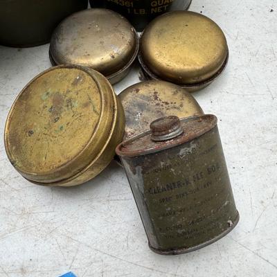 Vintage Metal Cans and Tins