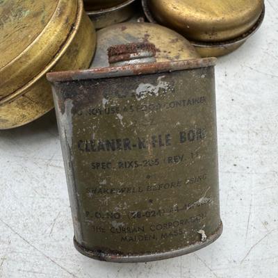 Vintage Metal Cans and Tins
