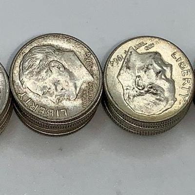 Lot of 40 Unsearched 1946-64 Roosevelt Dimes