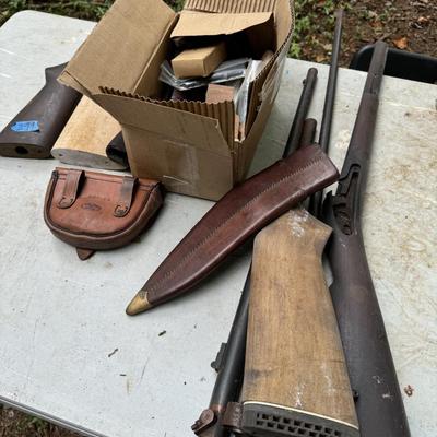 Gun Stocks, Barrels, Sheath
