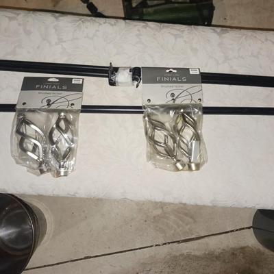 PADDED BENCH, CURTAIN ROD, KEYED DOOR KNOB AND MORE