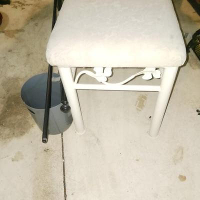 PADDED BENCH, CURTAIN ROD, KEYED DOOR KNOB AND MORE