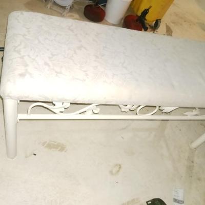 PADDED BENCH, CURTAIN ROD, KEYED DOOR KNOB AND MORE