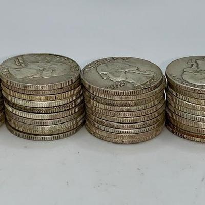 Lot of 40 Unsearched 1932-64 Washington Quarters