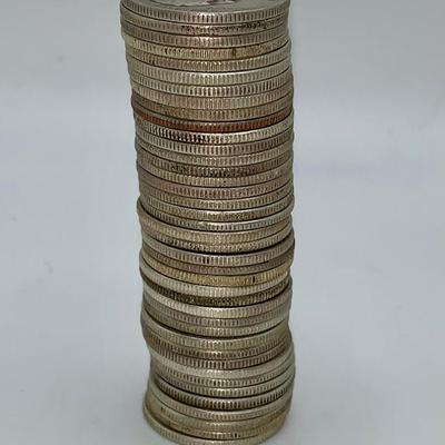 Lot of 40 Unsearched 1932-64 Washington Quarters