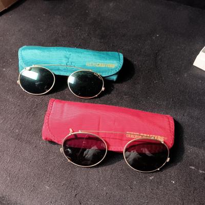 BUGLE BOY AND ANOTHER CLIP ON SUNGLASSES