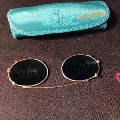 BUGLE BOY AND ANOTHER CLIP ON SUNGLASSES
