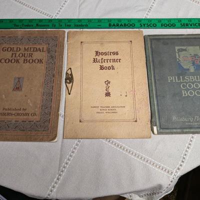 3 Precious Antique Cookbooks