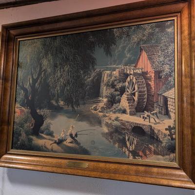 VTG THE GOOD OLD DAYS FRAMED PAUL DETLEFSEN PRINT