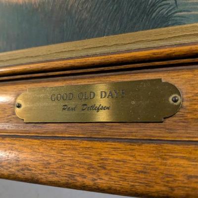 VTG THE GOOD OLD DAYS FRAMED PAUL DETLEFSEN PRINT