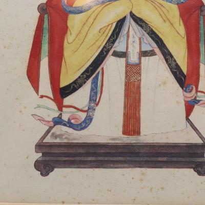 Vintage Chinese Ancestor Portraits - A Pair