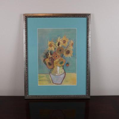Signed Original Art of Sunflowers