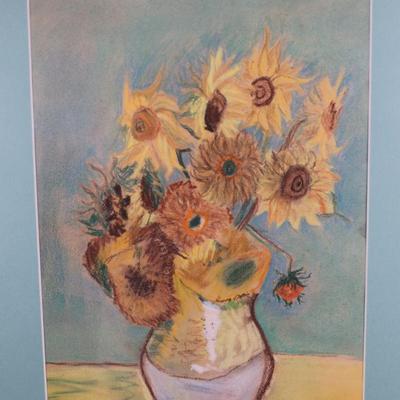 Signed Original Art of Sunflowers