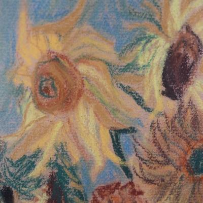 Signed Original Art of Sunflowers
