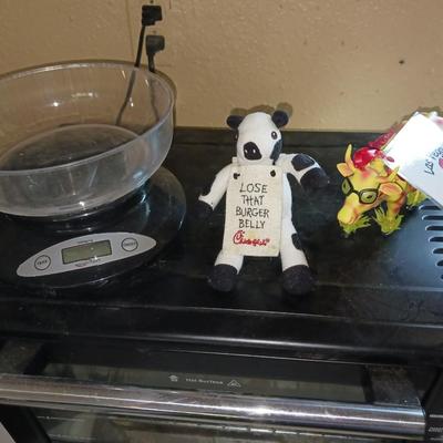 TOASTER OVEN, KITCHEN SCALE, COOKBOOK AND MORE
