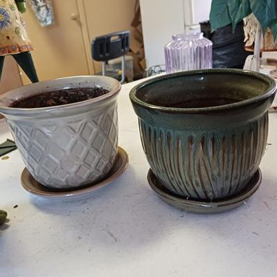 CUTE CRITTERS AND FLOWER POTS