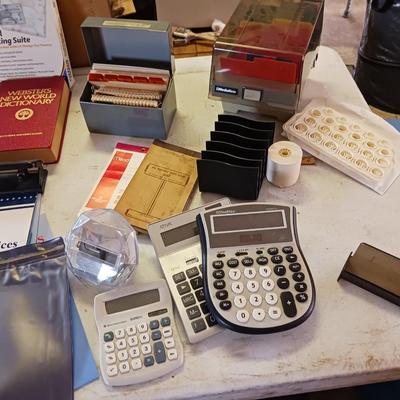 A VARIETY OF OFFICE SUPPLIES